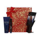 Bad Boy Cobalt 3.4, Sg 3.4 by Carolina Herrera 0.3 Oz Eau De Parfum Spray for Men 3 Pc Set
