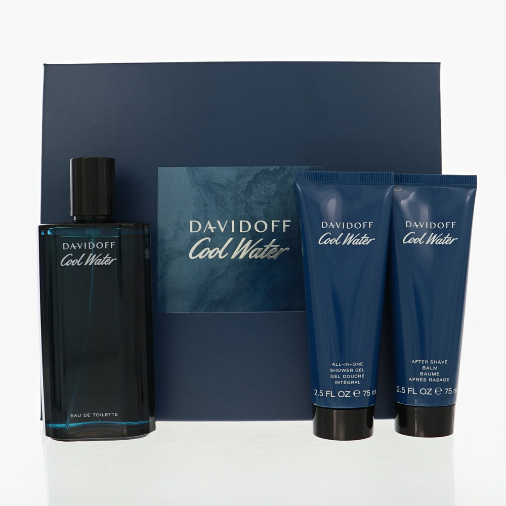 Cool Water by Davidoff 4.2 Oz Eau De Toilette After Shave Gift Set for Men