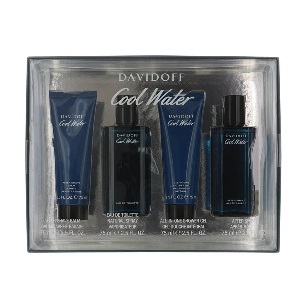 Cool Water by Davidoff 2.5 Oz Eau De Toilette After Shave Gift Set for Men