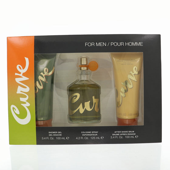 Curve by Liz Claiborne 4.2 Oz Eau De Cologne After Shave Gift Set for Men