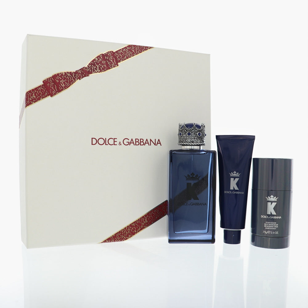 K King by Dolce & Gabbana 3.3 Oz Eau De Parfum Gift Set for Men