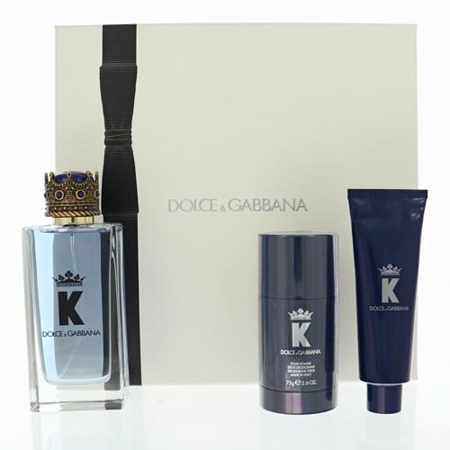 K King By Dolce & Gabbana Cologne 3.3 Oz Eau De Toilette Spray For Men - Gift Set