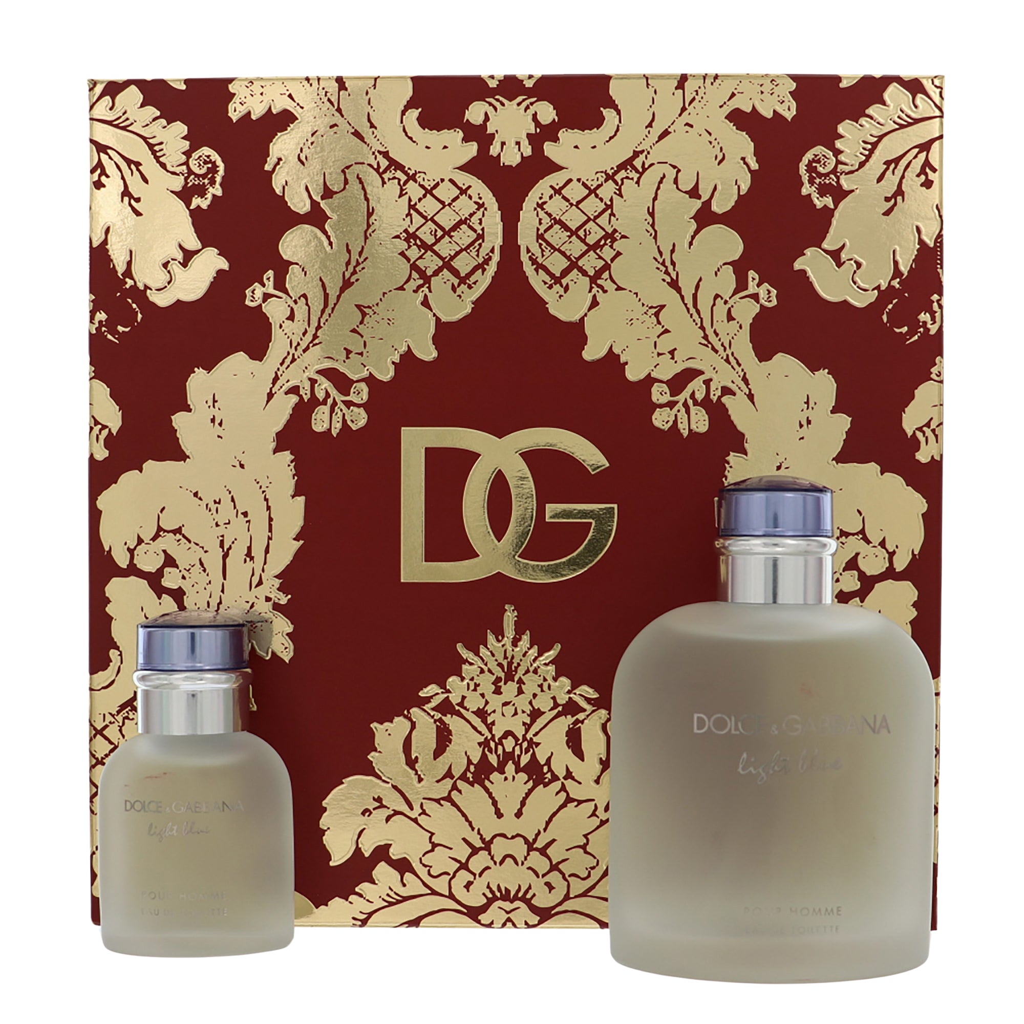 D & G Light Blue By Dolce & Gabbana Cologne 2 Piece Gift Set - 6.7 Oz Eau De Toilette Spray, 1.3 Oz Eau De Toilette Spray For Men - Gift Set