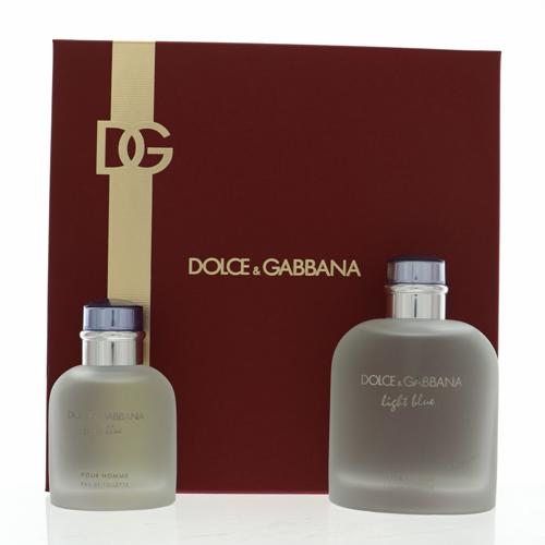D & G Light Blue By Dolce & Gabbana Cologne 6.7 Oz Edt Spray For Men - Gift Set