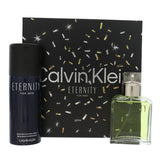 Eternity By Calvin Klein 2 Piece Gift Set - 3.3 Oz Eau De Toilette Spray, 5.0 Oz Deodorant Spray For Men In Gift Set