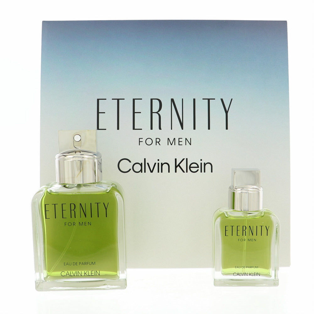 Eternity by Calvin Klein 3.3 Oz Eau De Parfum Gift Set for Men