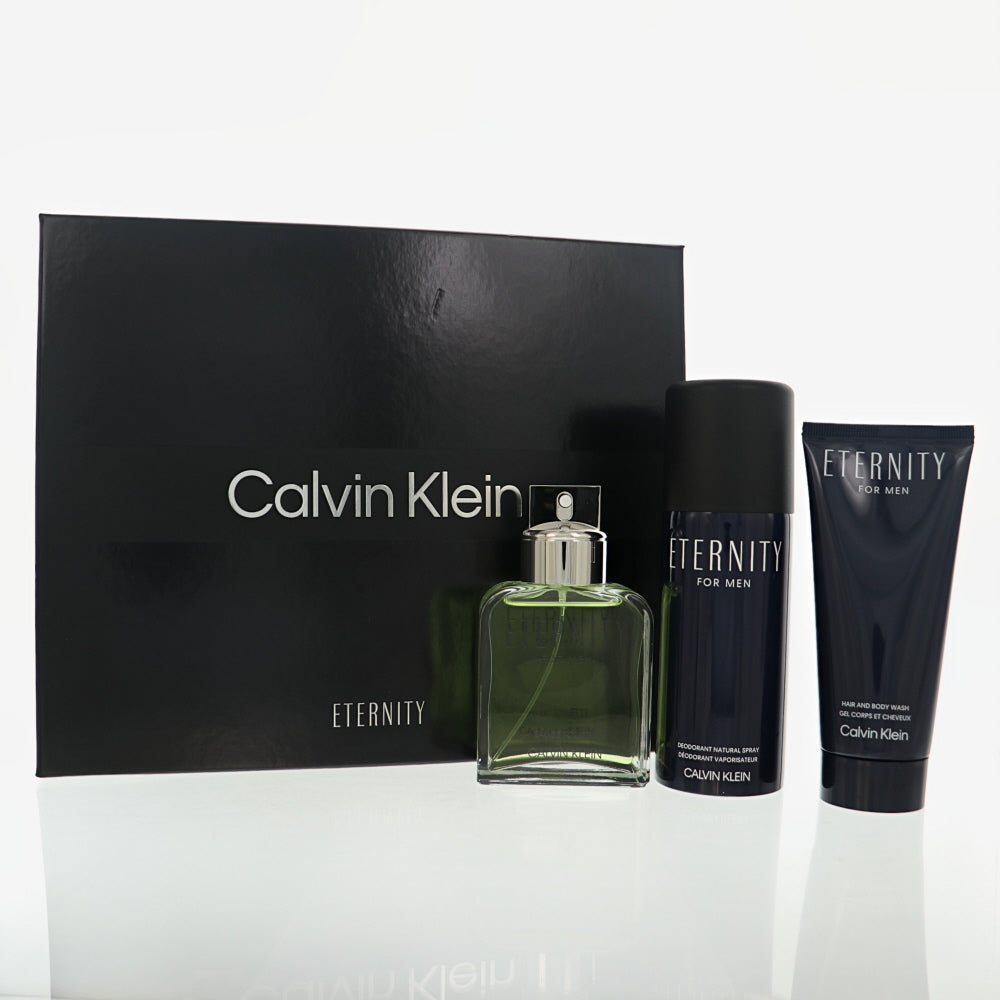 Eternity by Calvin Klein 3.4 Oz Eau De Toilette Gift Set for Men