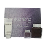 Euphoria by Calvin Klein 3.3 Oz Eau De Toilette After Shave Gift Set for Men