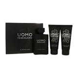 Uomo Signature by Salvatore Ferragamo 3.4 Oz Eau De Parfum After Shave Gift Set for Men