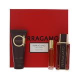 Spicy Leather by Salvatore Ferragamo 3.4 Oz Parfum Shower Gel Gift Set for Men