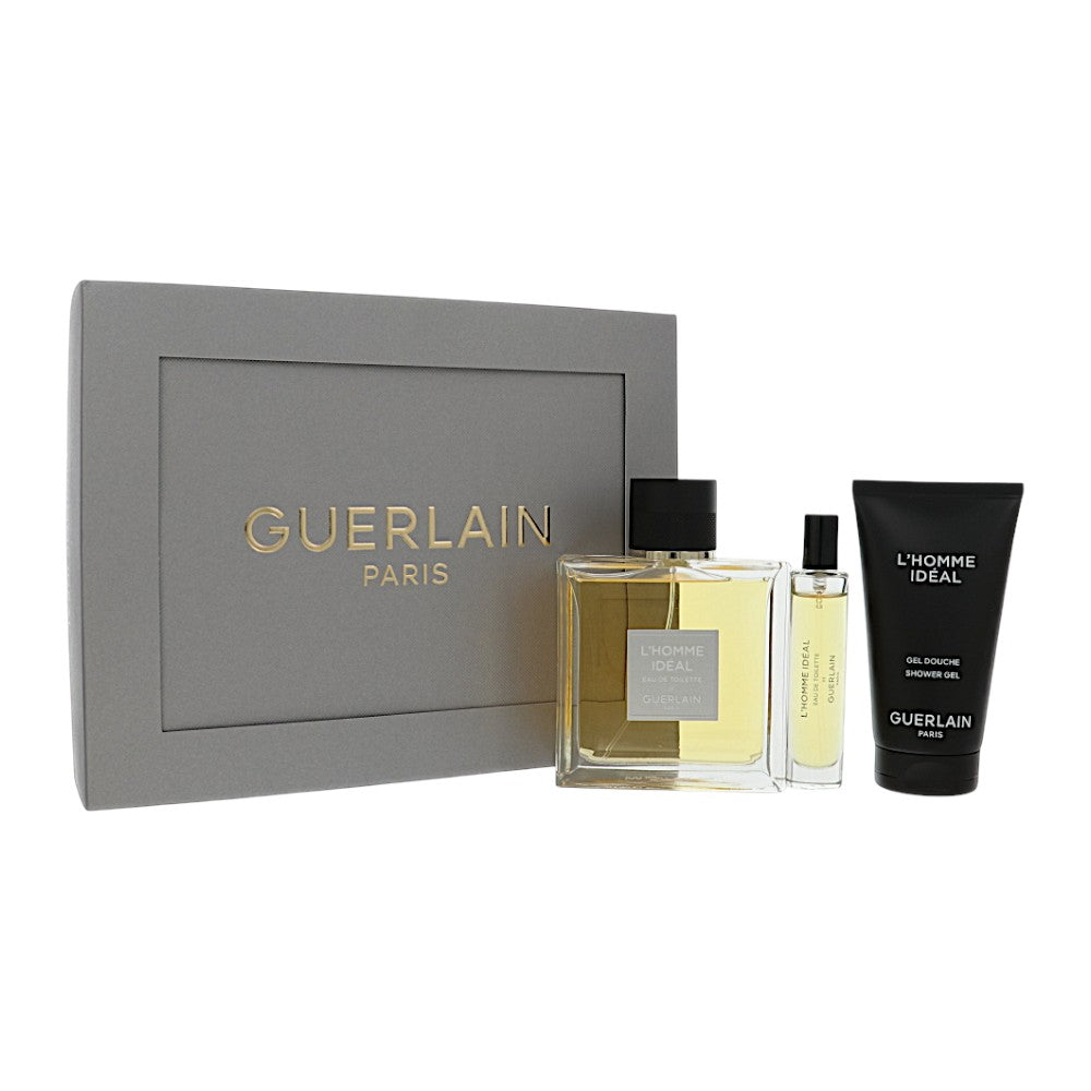 Guerlain L'homme Ideal by Guerlain 3.3 Oz Eau De Toilette Shower Gel Gift Set for Men