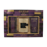 Guess Man Gold by Guess 2.5 Oz Eau De Toilette Shower Gel Gift Set for Men