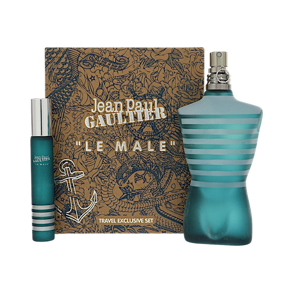 Le Male 4.2 / Picture Box by Jean Paul Gaultier 20 Ml Eau De Toilette Spray for Men 2 Pc Set