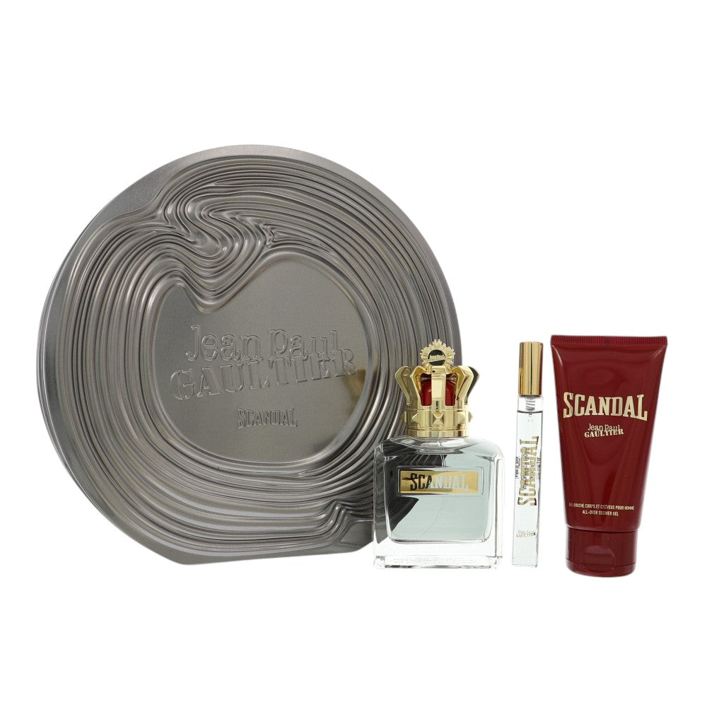 Scandal by Jean Paul Gaultier 3.4 Oz Eau De Toilette Shower Gel Gift Set for Men