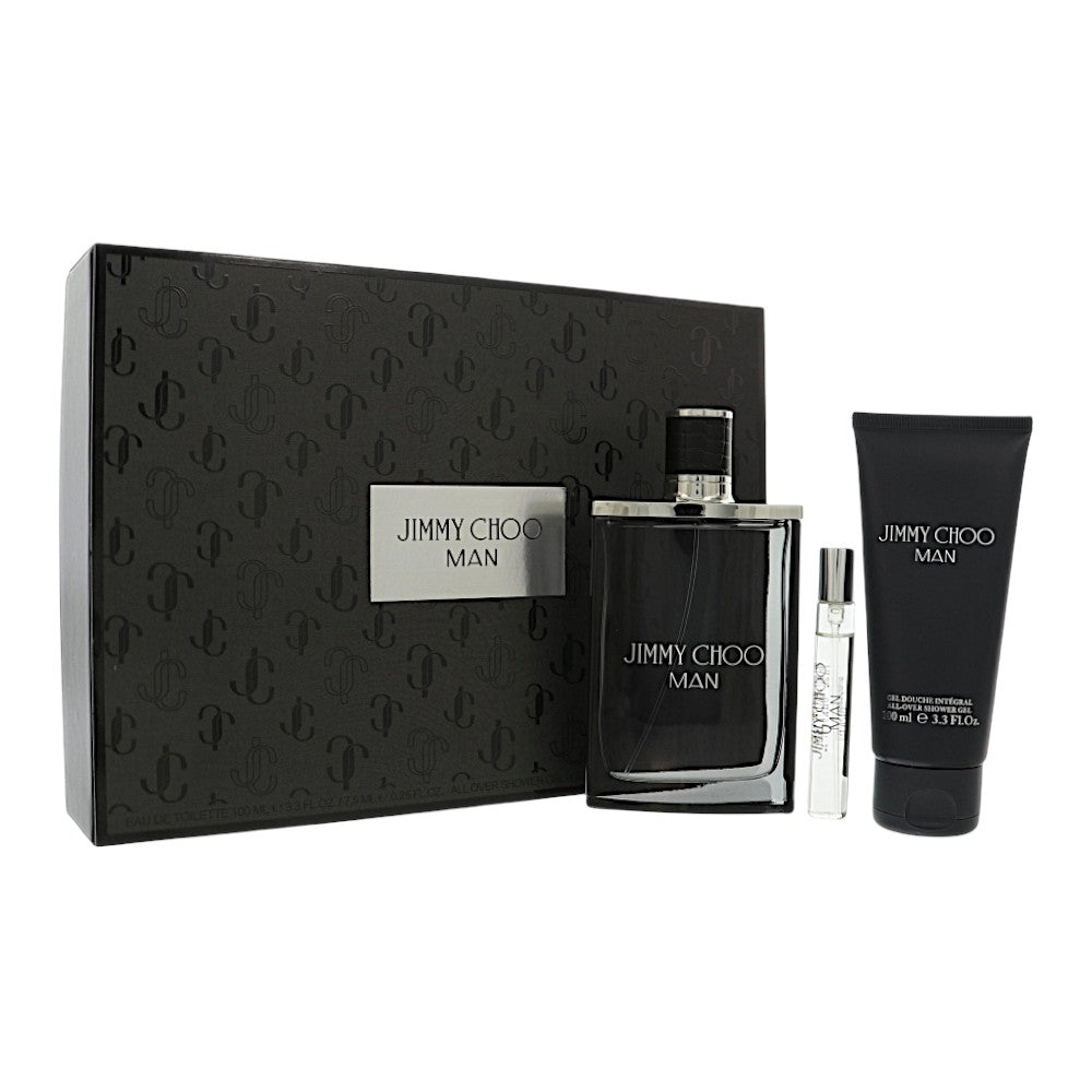 Jimmy Choo Man by Jimmy Choo 3.3 Oz Eau De Toilette Gift Set for Men