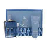 Jimmy Choo Man Aqua by Jimmy Choo 3.3 Oz Eau De Toilette Shower Gel Gift Set for Men