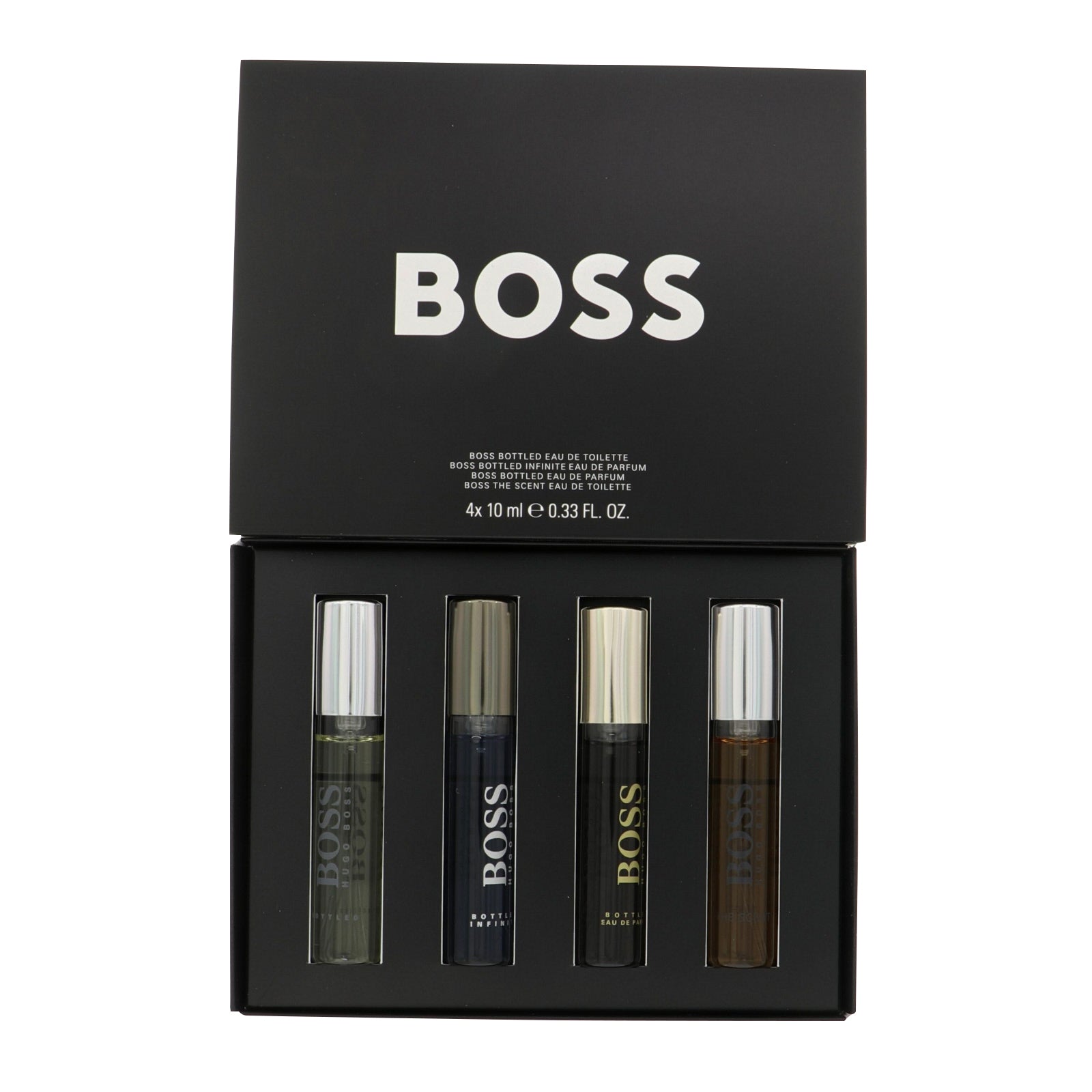 Hugo Boss By Hugo Boss 4 Piece Gift Set - 0.33 Oz Boss Bottled Eau De Toilette Spray For Men In Gift Set