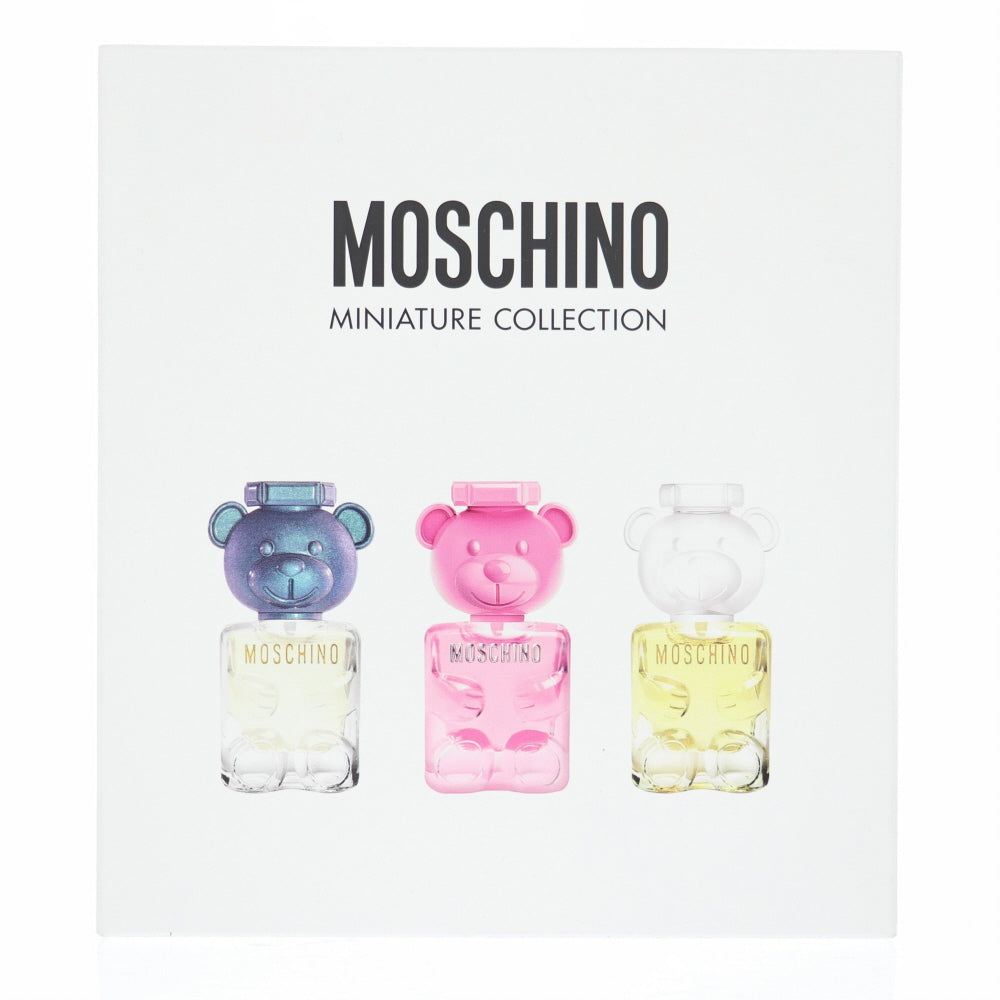 Moschino Toy 2 Trio By Moschino 3 Piece Gift Set - 0.17 Oz Toy 2 Pearl Eau De Parfum Splash, 0.17 Oz Toy 2 Eau De Parfum Splash, 0.17 Oz Toy 2 Bubble Gum Eau De Toilette Splash For Men In Gift Set