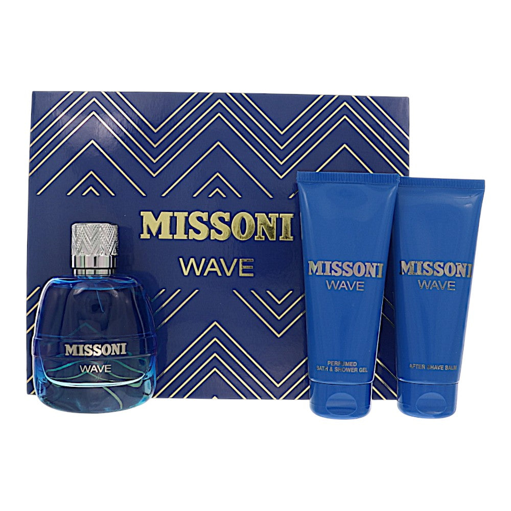 Missoni Wave by Missoni 3.4 Oz Eau De Toilette Gift Set for Men