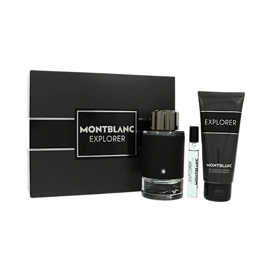 Mont Blanc Explorer by Mont Blanc 3.3 Oz Eau De Parfum Shower Gel Gift Set for Men