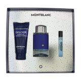 Mont Blanc Explorer Ultra Blue by Mont Blanc 3.3 Oz Eau De Parfum Spray Gift Set for Men