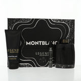 Mont Blanc Legend By Mont Blanc Cologne 3 Piece Gift Set - 3.3 Oz Edp Spray, 0.33 Oz Edp Spray, 3.3 Oz All - Over Shower Gel For Men - Gift Set