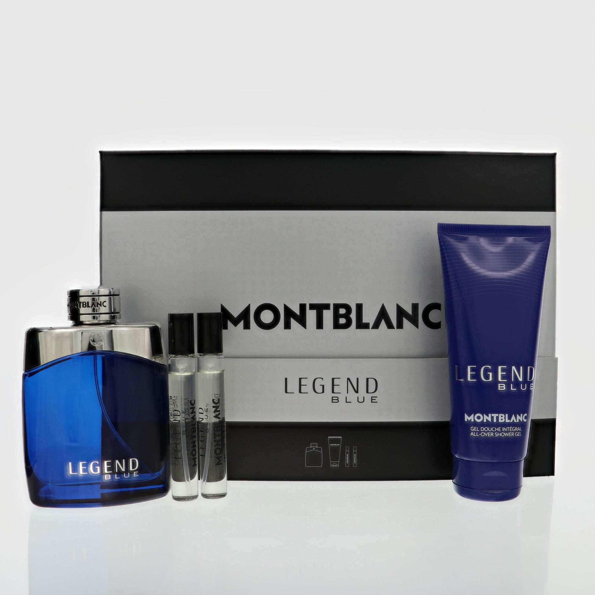 Legend Blue By Montblanc Cologne 3.3 Oz Eau De Parfum Spray For Men - Gift Set