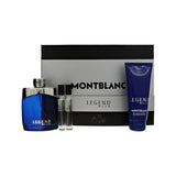 Legend Blue by Montblanc 3.3 Oz Eau De Parfum Gift Set for Men