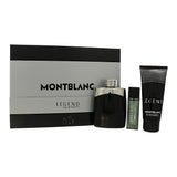 Legend by Montblanc 3.3 Oz Eau De Toilette Shower Gel Gift Set for Men