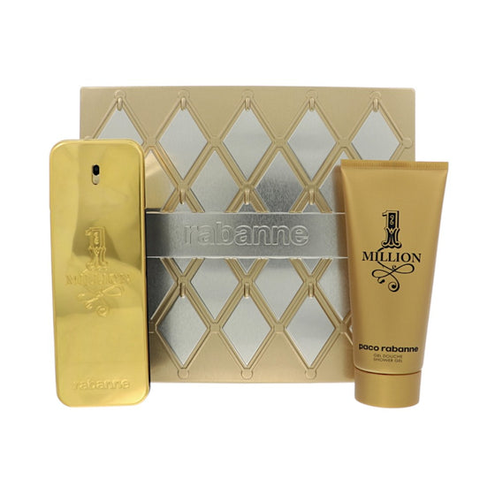 Paco Rabanne 1 Million by Paco Rabanne 3.4 Oz Eau De Toilette Shower Gel Gift Set for Men