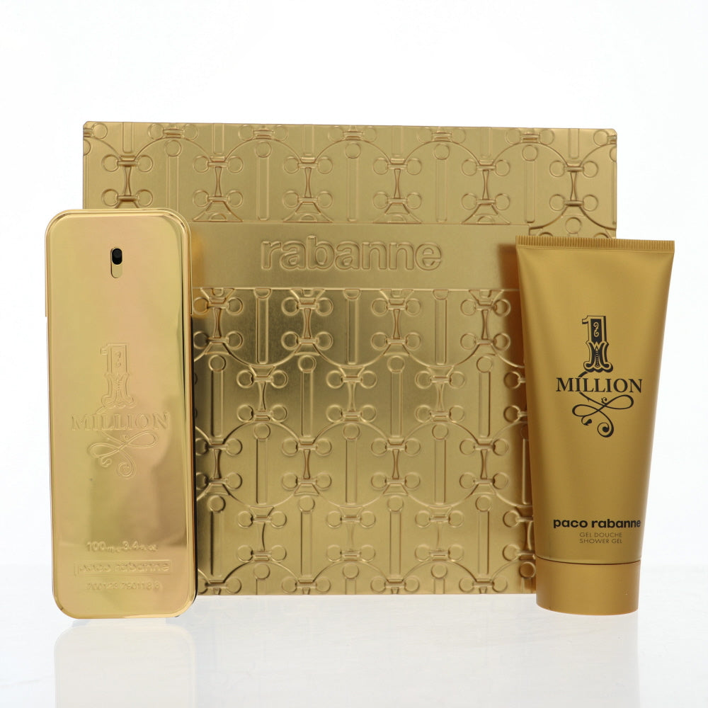 Paco Rabanne 1 Million By Paco Rabanne Cologne 2 Piece Gift Set - 3.4 Oz Eau De Toilette Spray, 3.4 Oz Shower Gel For Men - Gift Set