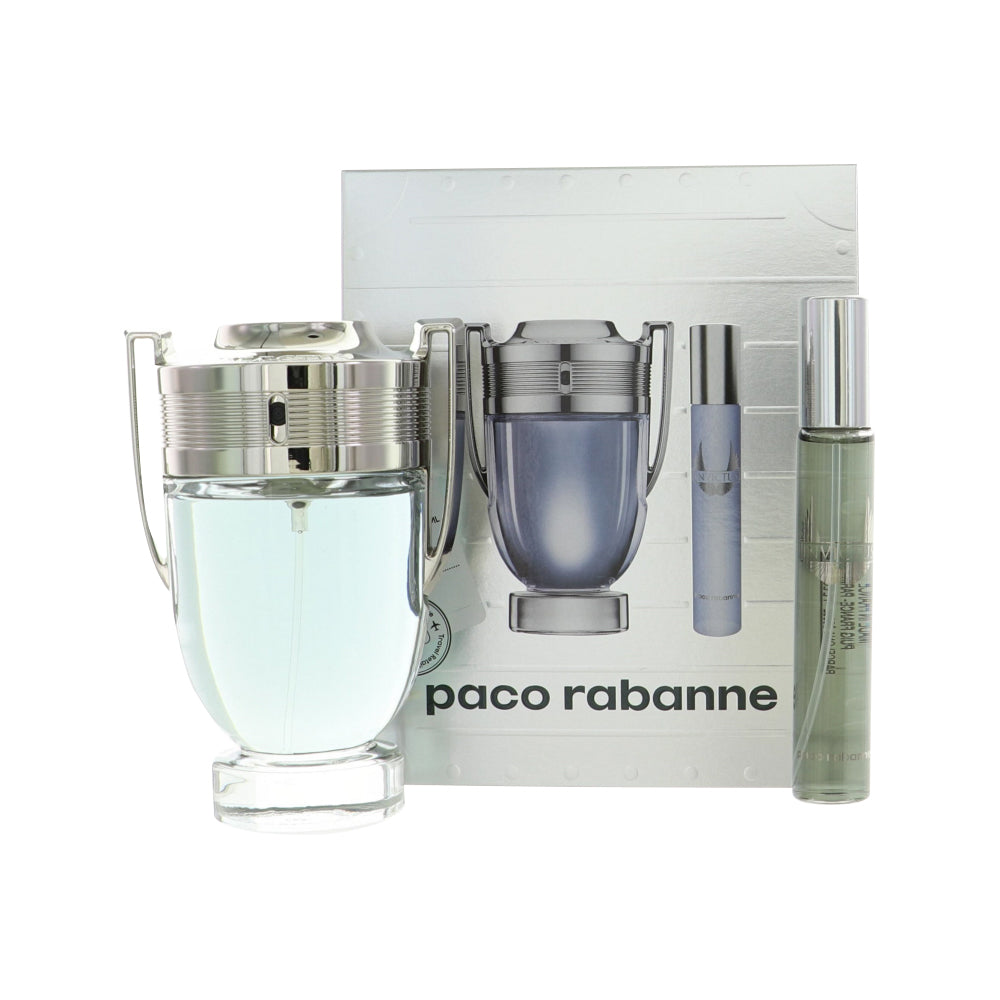Paco Rabanne Invictus 2Pcset 3.4 Oz Eau De Toilette Spray / 20Ml Eau De Toilette Spray for Men