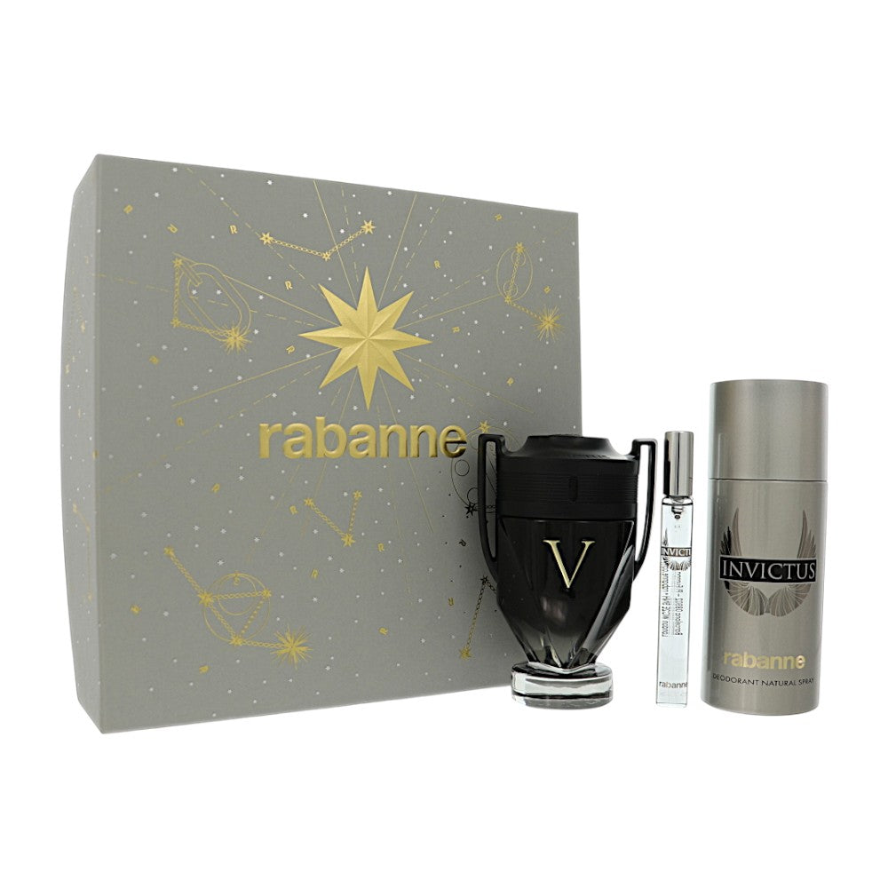 Paco Rabanne Invictus Victory Extreme by Paco Rabanne 3.4 Oz Eau De Parfum Gift Set for Men