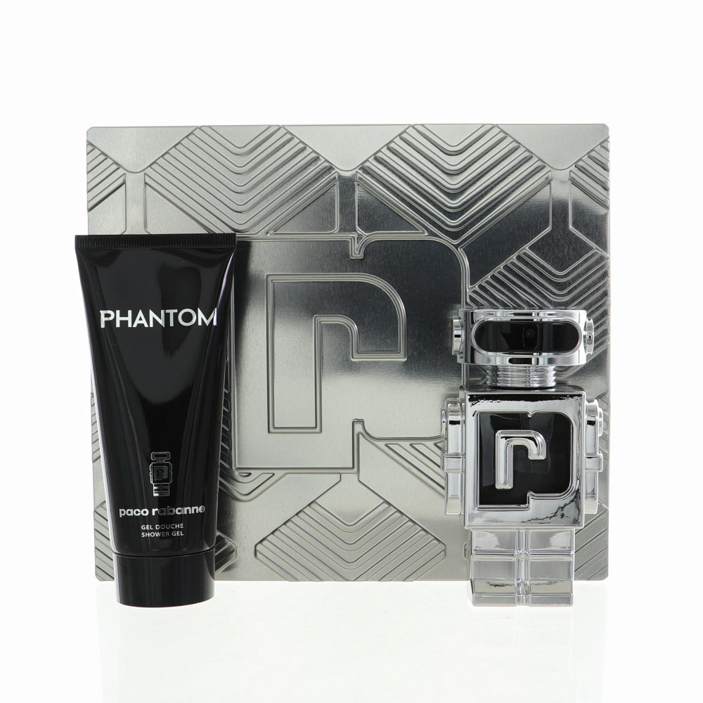 Paco Rabanne Phantom By Paco Rabanne Cologne 2 Piece Gift Set - 1.7 Oz Edt Spray For Men - Gift Set