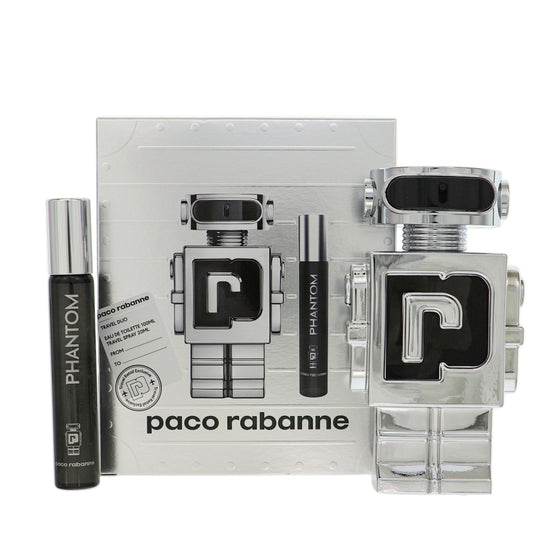 Paco Rabanne Phantom by Paco Rabanne 3.4 Oz Eau De Toilette Spray Gift Set for Men