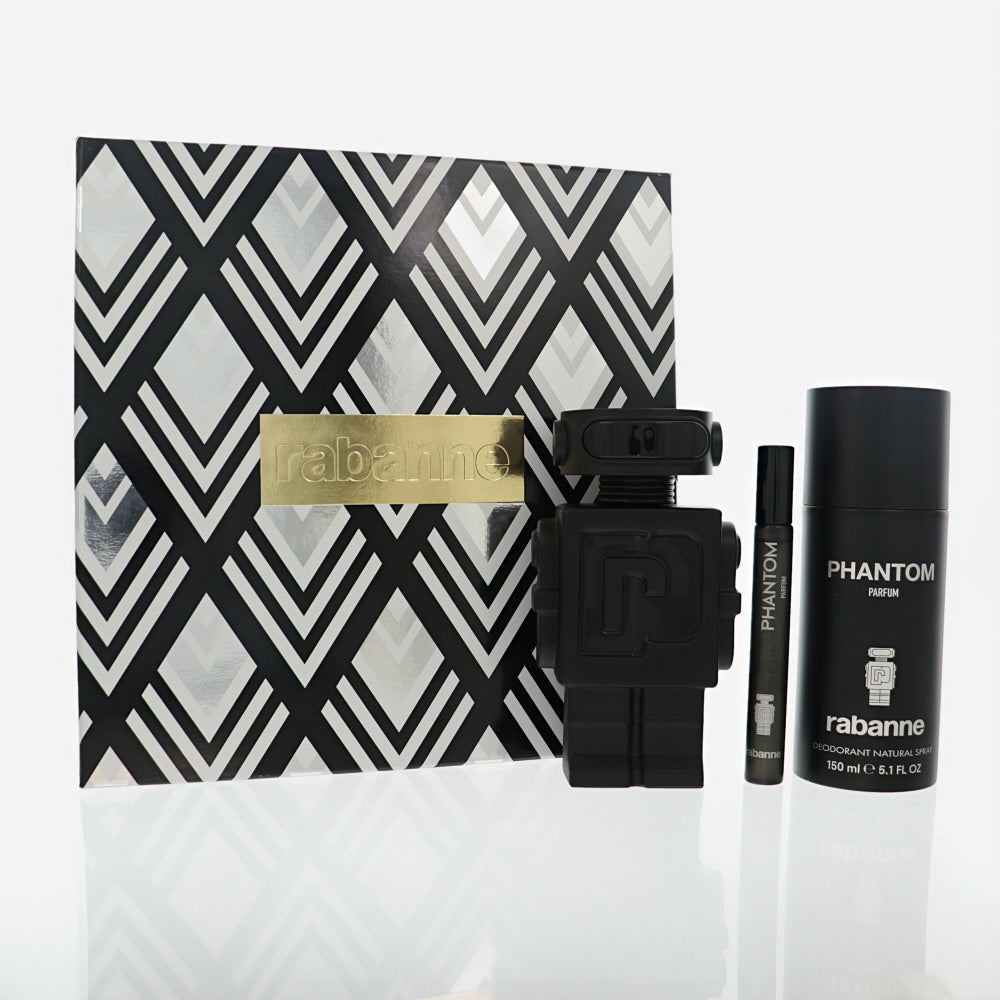 Paco Rabanne Phantom by Paco Rabanne 3.4 Oz Parfum Gift Set for Men