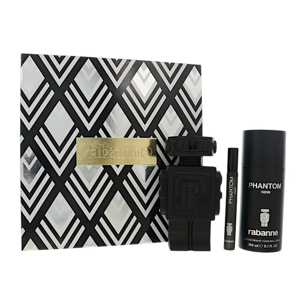 Paco Rabanne Phantom by Paco Rabanne 3.4 Oz Parfum Gift Set for Men