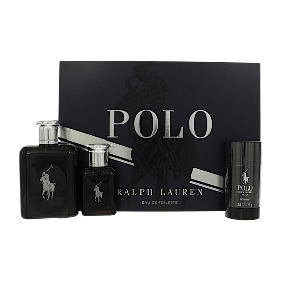 Polo Black by Ralph Lauren 4.2 Oz Eau De Toilette Gift Set for Men