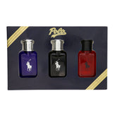 Polo Red By Ralph Lauren 3 Piece Gift Set - 1.36 Oz Polo Blue Eau De Toilette Spray, 1.36 Oz Polo Black Eau De Toilette Spray, 1.36 Oz Polo Red Eau De Toilette Spray For Men In Gift Set