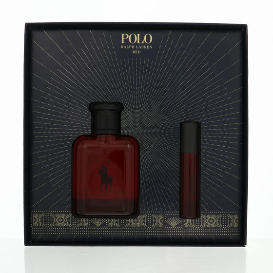 Polo Red By Ralph Lauren Cologne 2 Piece Gift Set - 2.5 Oz Eau De Toilette Spray, 0.34 Oz Eau De Toilette Spray For Men - Gift Set