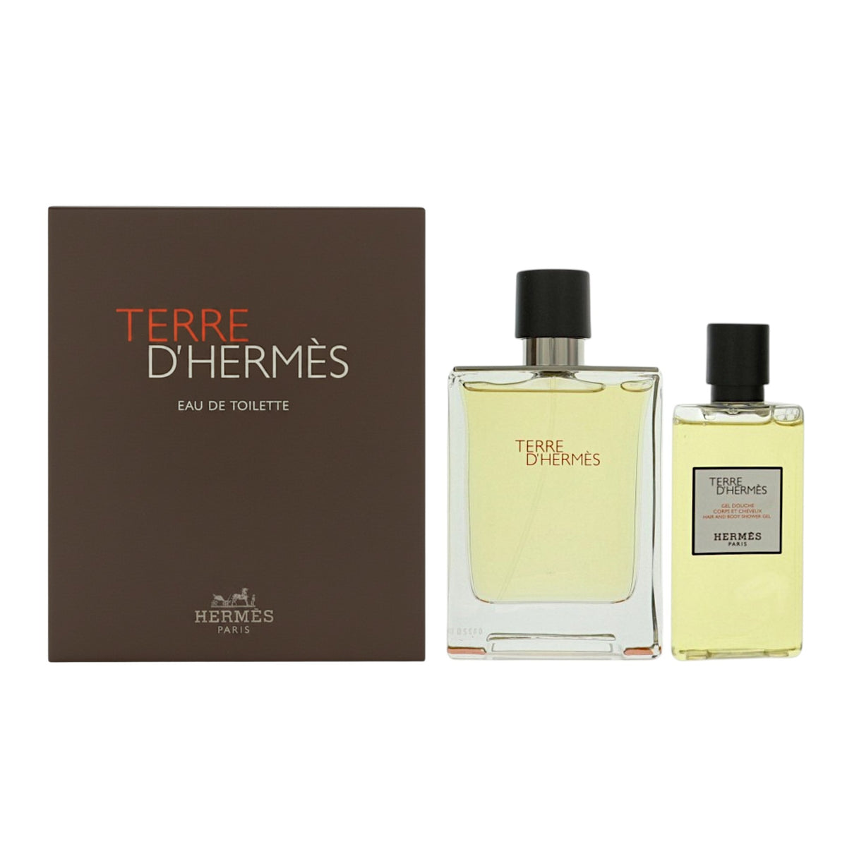Terre D'hermes by Hermes 3.3 Oz Eau De Toilette Shower Gel Gift Set for Men