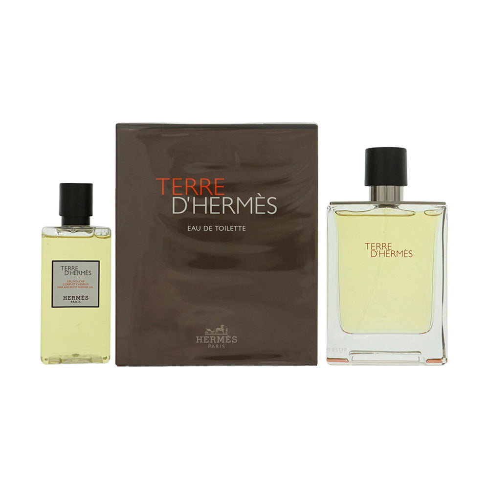 Hermes Terre D'Hermes 2Pcset 3.4 Oz Eau De Toilette Spray / 2.7 Sgel for Men
