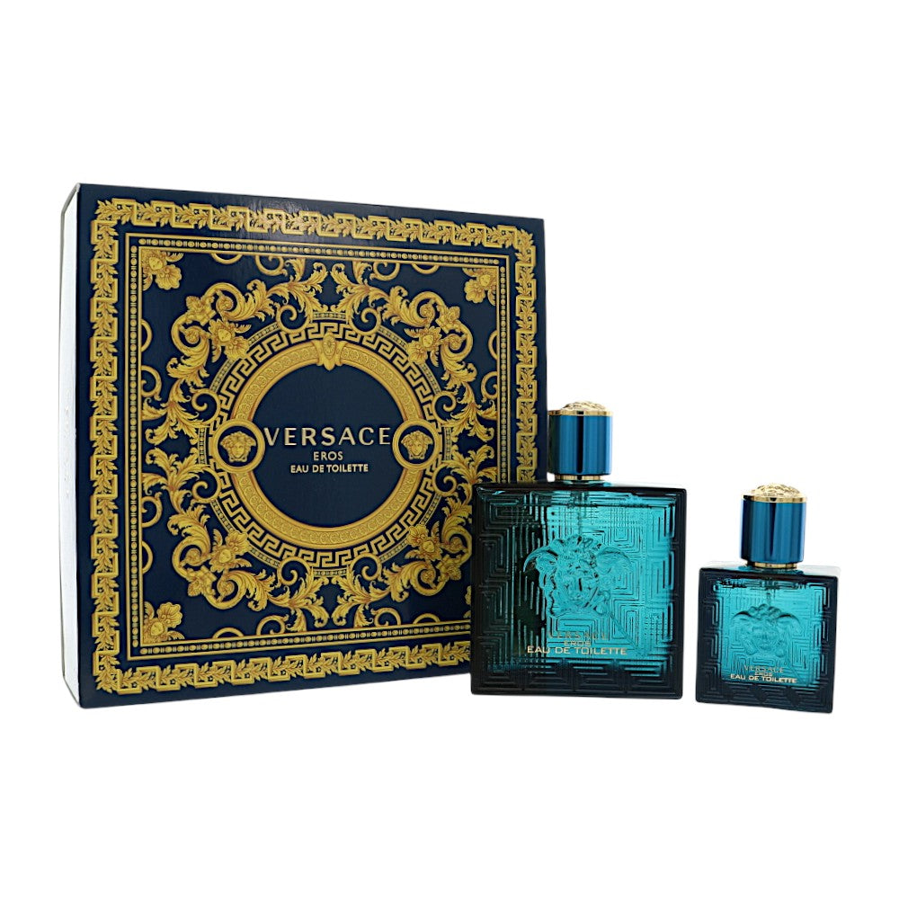 Versace Eros by Versace 3.4 Oz Eau De Toilette Spray Gift Set for Men