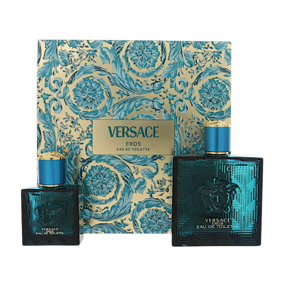 Versace Eros by Versace 3.4 Oz Eau De Toilette Gift Set for Men