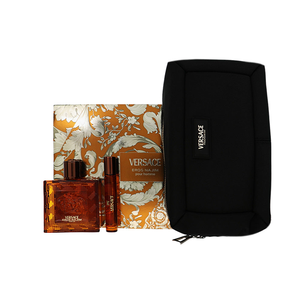 Versace Eros Najim by Versace 3.4 Oz Parfum Spray Gift Set for Men