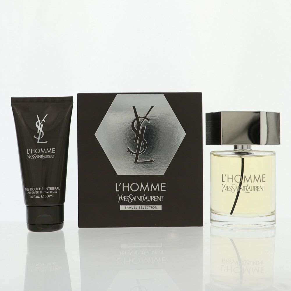 L'Homme By Yves Saint Laurent Cologne 2 Piece Gift Set - 3.3 Oz Eau De Toilette Spray, 1.6 Oz All- Over Shower Gel For Men - Gift Set