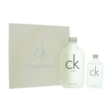 Ck One Display Box by Calvin Klein 6.7 Oz Eau De Toilette Spray for Unisex 2 Pc Set