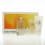 One 6.7 Bl 6.7, Sg by Calvin Klein 3.3 Oz Eau De Toilette Spray for Unisex 4 Pc Set
