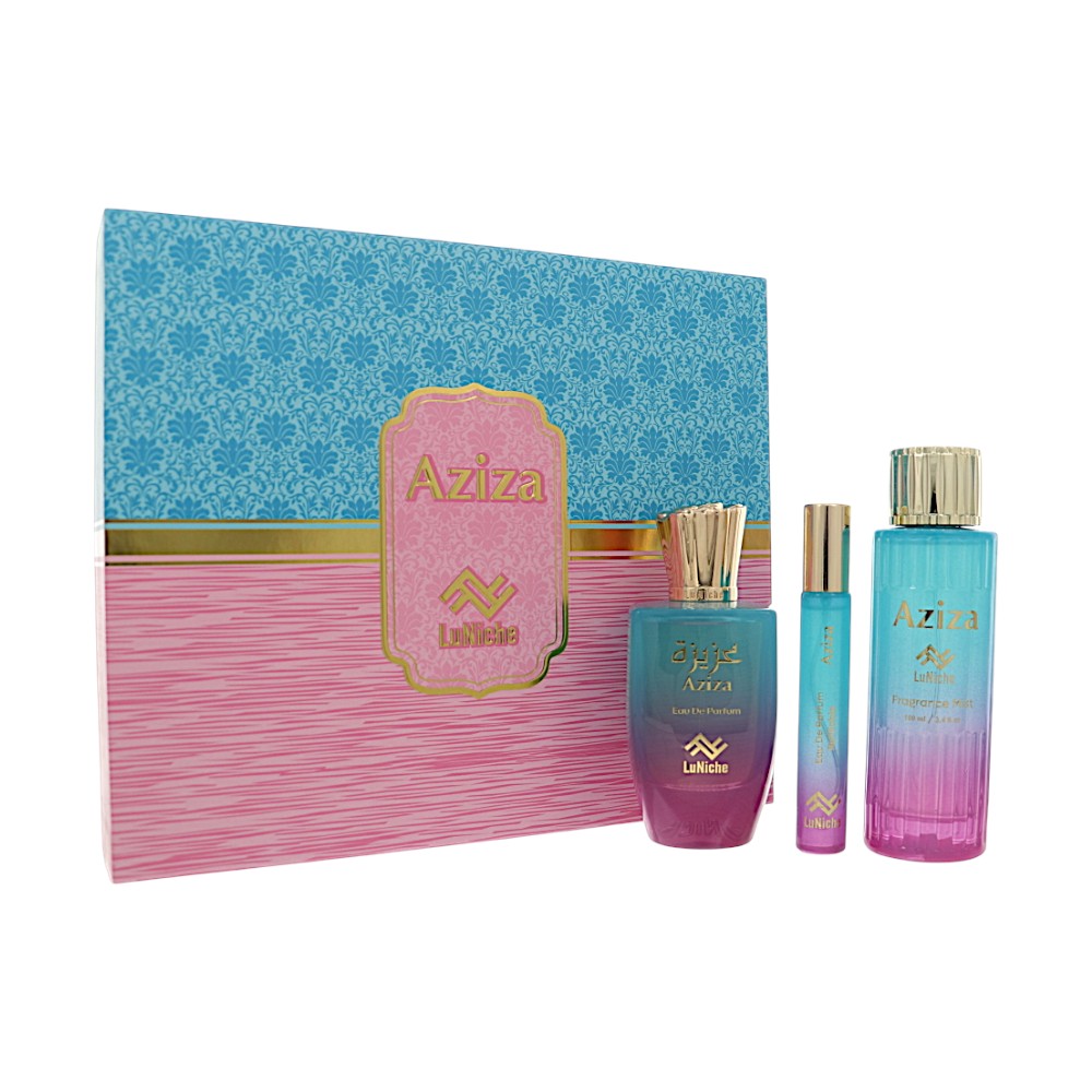 Aziza by Luniche 3.4 Oz Eau De Parfum Gift Set for Unisex