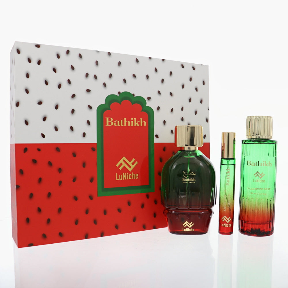 Bathikh By Luniche Fragrance 3.4 Oz Eau De Parfum Spray For Unisex - Gift Set